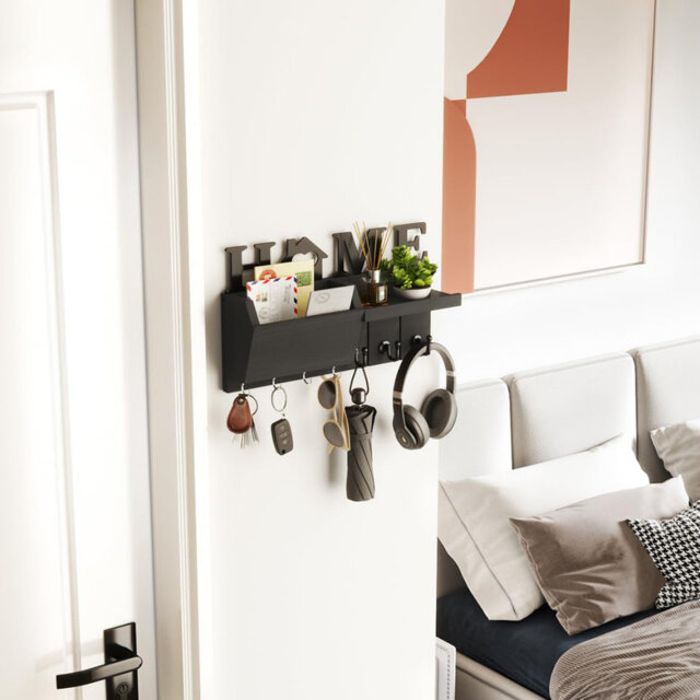 Manufactured Wood Wall Organizer