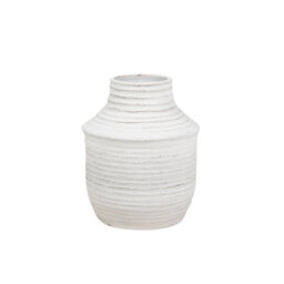 WHITE CERAMIC VASE