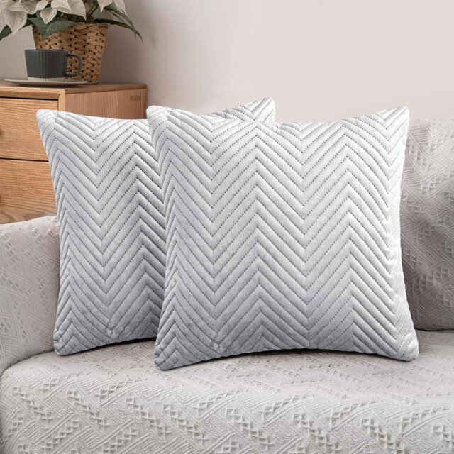 Geometric Grey Cushion