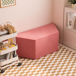 Geometric Trapezoid Ottoman Floor Cushion