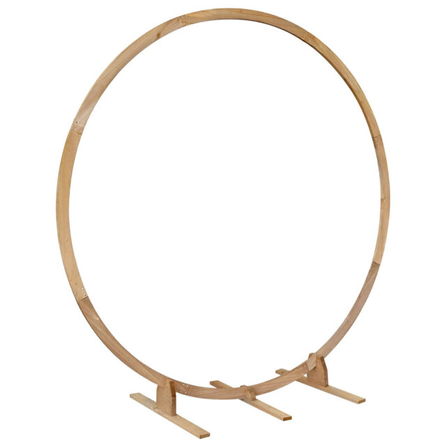 Vidaxl Wedding Arch Light Brown Solid Pine Wood Modern Garden Decor Outdoor