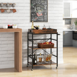 Anacarina Metal Bar Cart