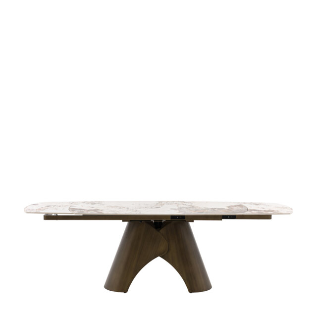 Solid Wood Base Dining Table