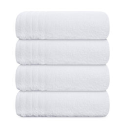100% Cotton, 4 piece Towel set (4 x Bath Towels) 76x152, 450GSM