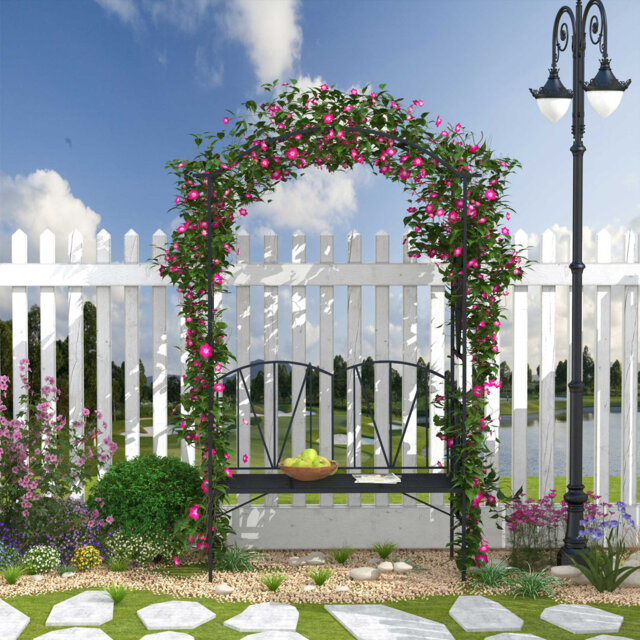 Metal Outdoor Bench