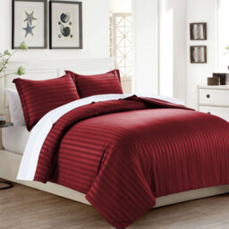 Thirlby Microfibre 250 TC Reversible Modern & Contemporary Duvet Cover Set with Pillow Cases
