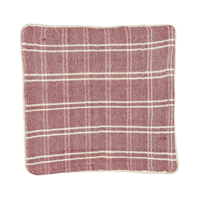 Elburn Plaid Pink Square Cushion