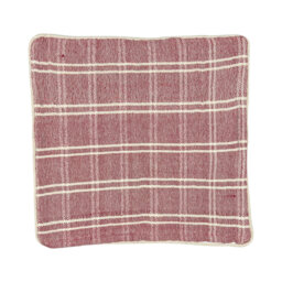 Elburn Plaid Pink Square Cushion