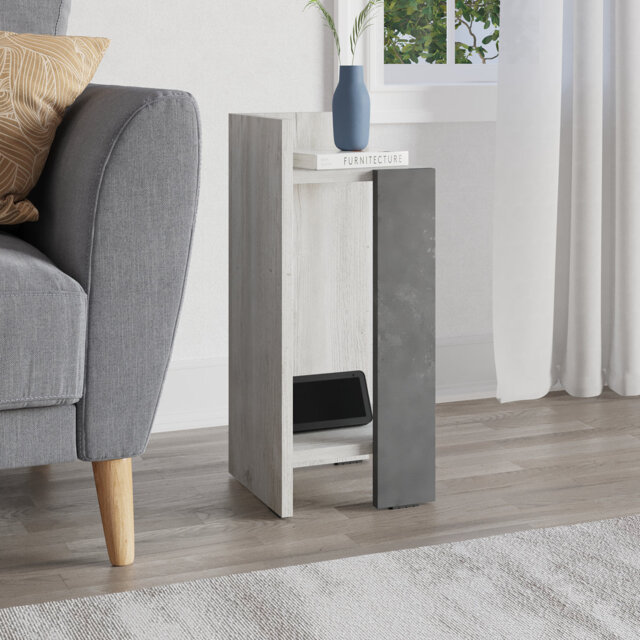 Lochlan Modern Compact Nightstand Bedside Table 25 x 27 x 60cm  Bedroom Furniture