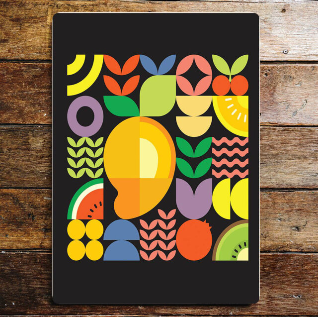 Handmade Food & Beverage Wall Decor on Metal
