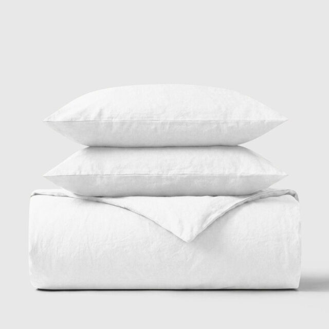 100% Cotton Percale 300 Thread Count 3-Piece Duvet Cover Set