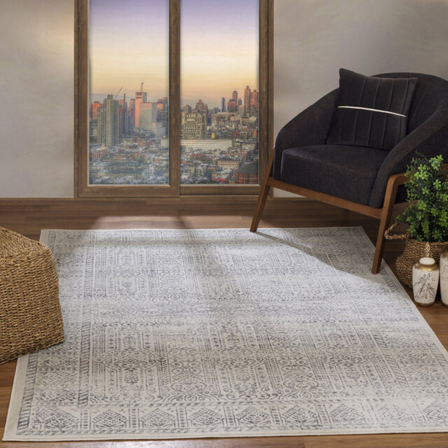 Abdulla Light Slate/Cream/Grey Rug