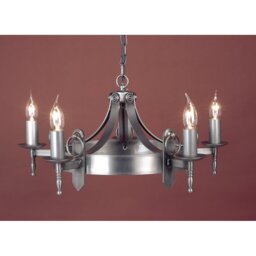 Grandfield 5 - Light Candle Style Chandelier
