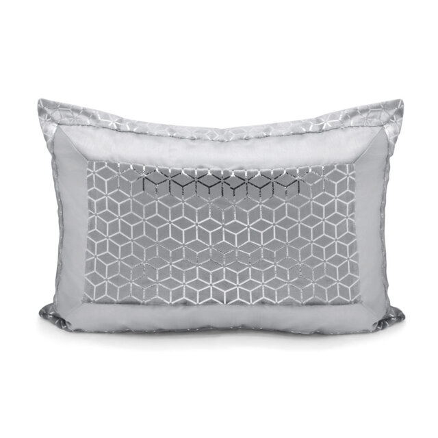Rangely Luxury Metallic Geometric Foil Pattern Pillowsham