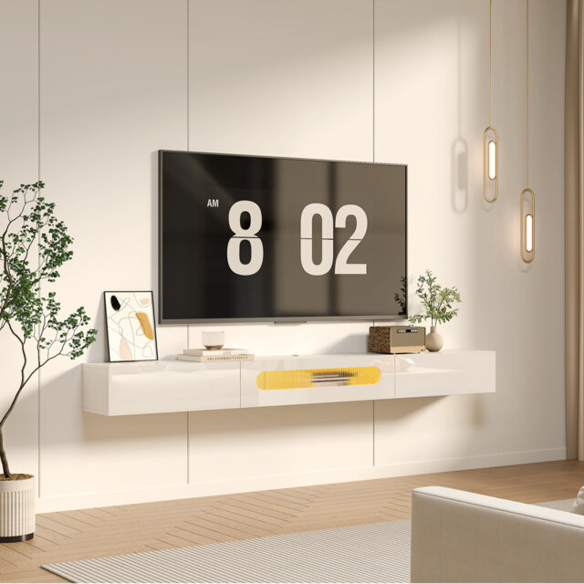 TV Unit & Stand For Large Tvs - Premium Media Console In 2.0M Sizes - Fits 75-100 Inch Televisions - Bedroom & Living Room Furniture
