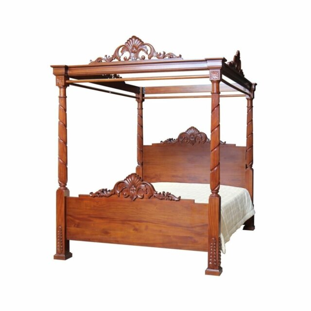 Wesleyan Solid Wood Bed