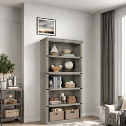 171.2cm H x 79.8cm W Solid Wood Bookcase