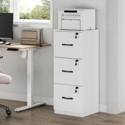 Fyllia 40 cm W 3 -Drawer Mobile Filing Cabinet