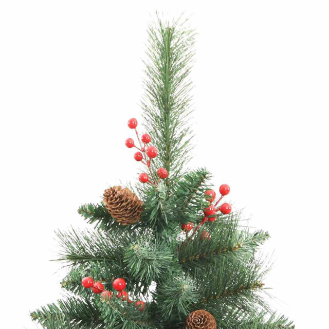 Artificial Christmas Tree 210 cm PVC and Metal