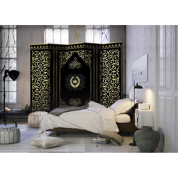 225cm W x 172cm H 5 - Panel Solid Wood Folding Room Divider
