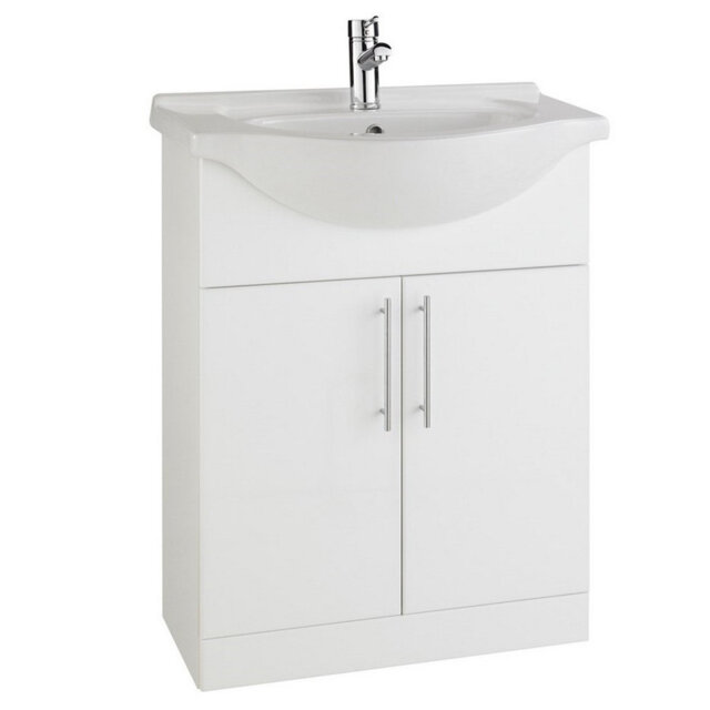 Clifton 450mm Free Standing Single Bathroom Vanity with Vitreous China Basin