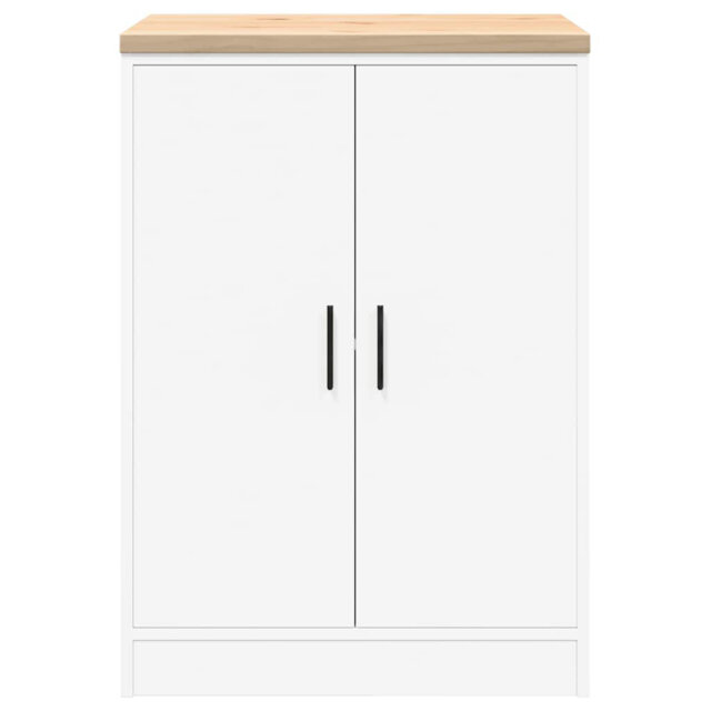 Solid Wood Single Storage Cabinet ( 85cm H x 60cm W x 51cm D)
