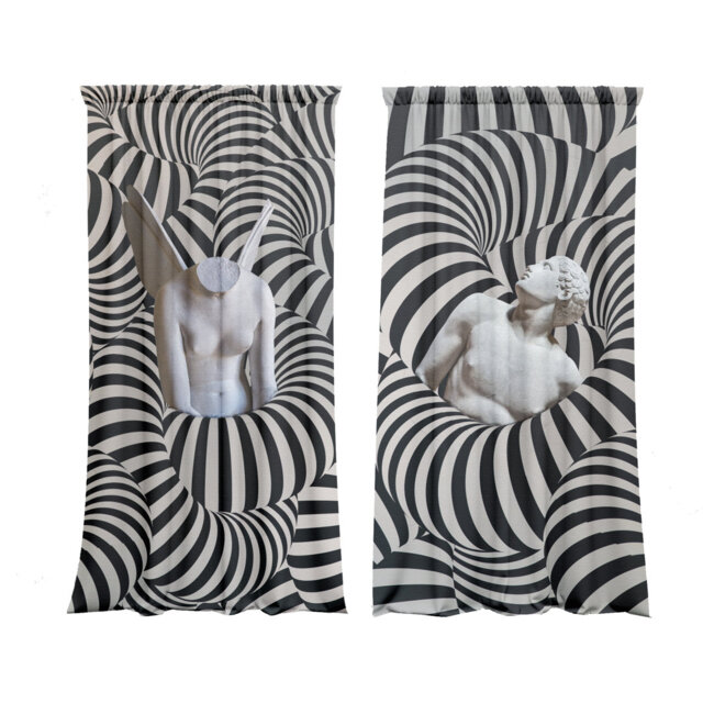 Jabrielle Sound of Lonley Slot Top Blackout Curtains