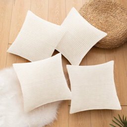 Striped Square Euro Cushion Cover