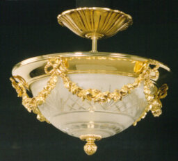Creekmore Glass Semi Flush Mount