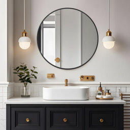 Aluminium Round Mirror