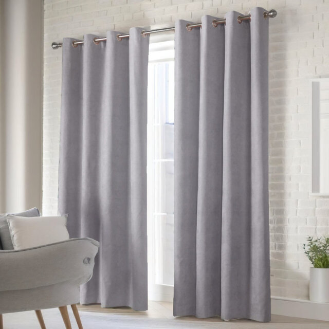 Nalaiyah Velvet Chenille Eyelet Curtains