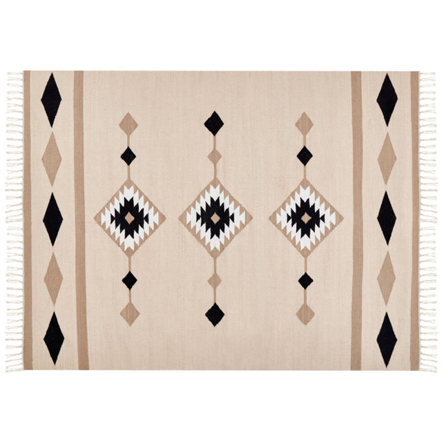 Zoie Moroccan Cotton Hand Woven Area Rug