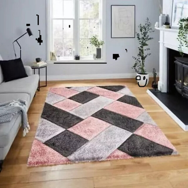 Modern 3D Shaggy Rugs Geometric Carved Design Large Area Rugs Soft Thick Fluffy Rug For Living Room Bedroom Small Floor Mats