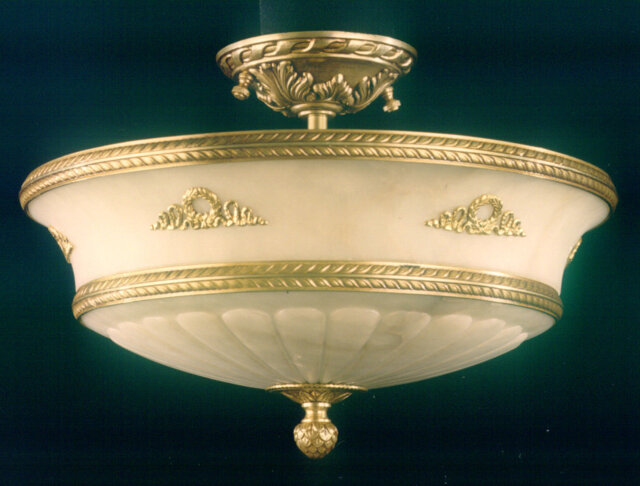 Demoss Glass Semi Flush Mount