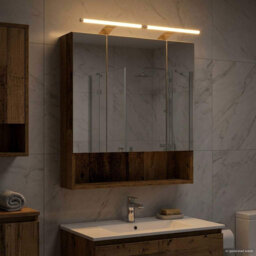 W H Wall Mounted Required Medicine Cabinet Mirror 2