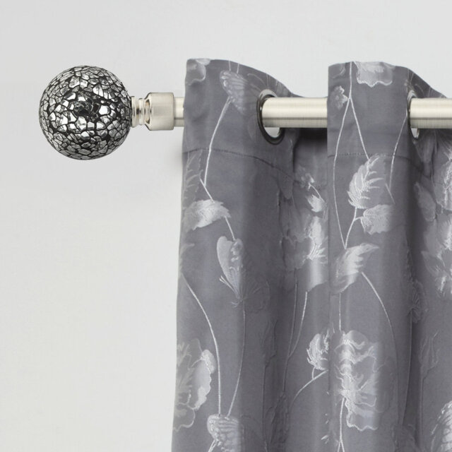 Abrahamson Antique Brass Stainless Steel Adjustable 160cm to 300cm 2cm Single Curtain Pole