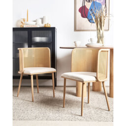 Alnora 45cm H Linen Upholstered Spindle Side Chair