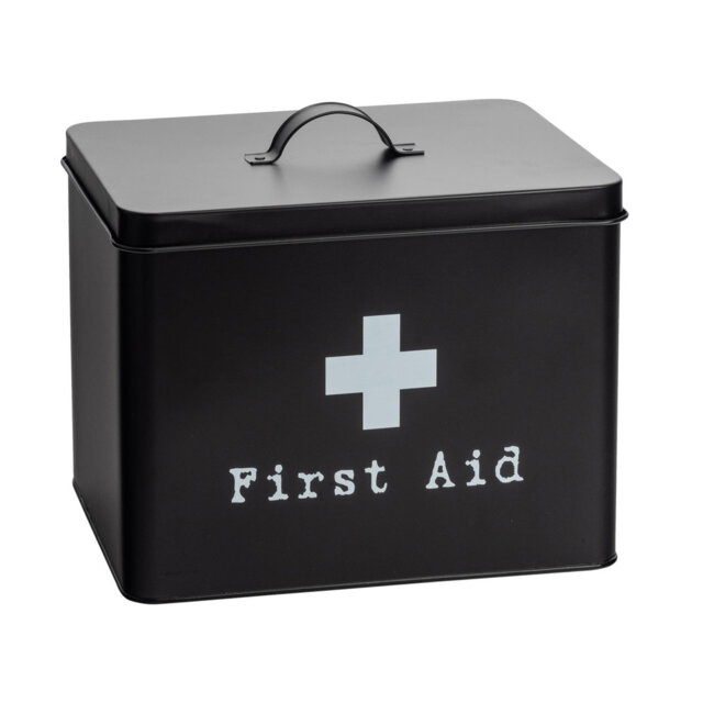 Harbour Housewares Vintage Metal First Aid Box - 29cm