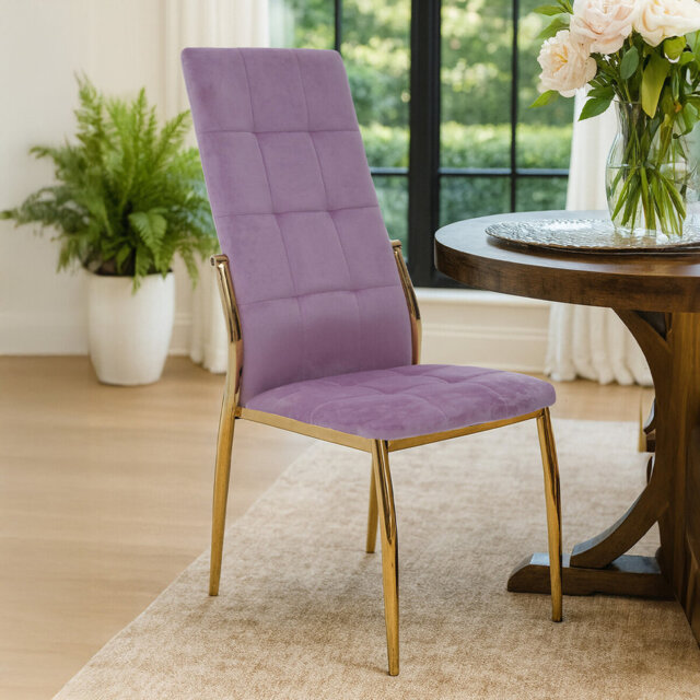 Elsberry 45cm H Tufted Velvet Upholstered Side Chair