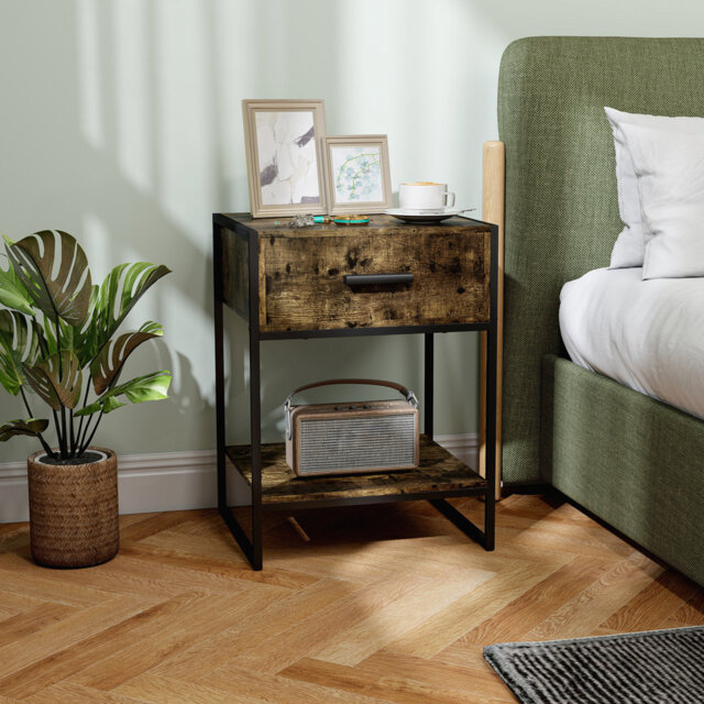 Bogia 45cm W Steel Bedside Table