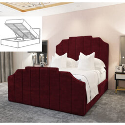 Kristopher Chesterfield Ottoman Storage Bed with Tufted Headboard - Plush Velvet Gas Lift Frame