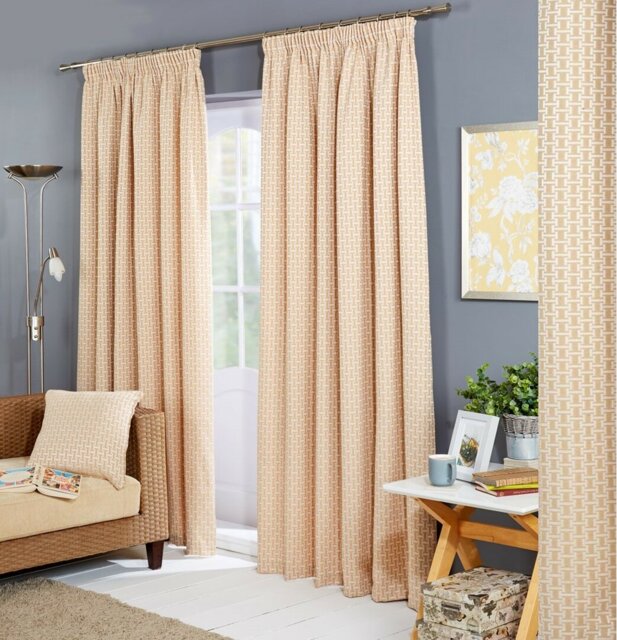 Aoibhi Pencil Pleat Room Darkening Curtain