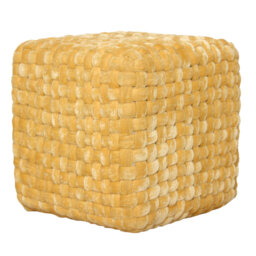 Tripolia 40cm Wide Square Solid Colour Cube Ottoman