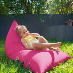 rucomfy Beanbags Kids Outdoor Humbug Bean Bag Chair, Childrens Garden Lounger. Arrives Filled. Machine Washable Water Resistant - 78 x 119 x 70cm