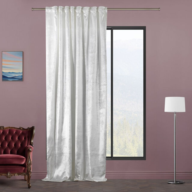 Extra Long & Extra Wide Shiny Velvet Curtain Panel (customized)