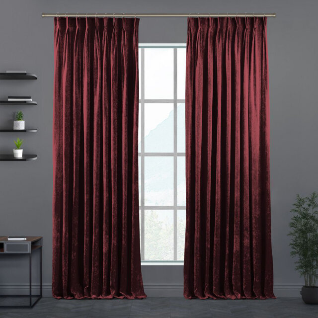 Velvet Semi-shee Single Curtain Panel