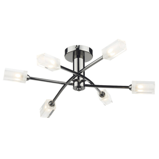 Nevaeh Glass Semi Flush Mount