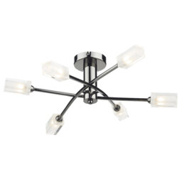 Nevaeh Glass Semi Flush Mount