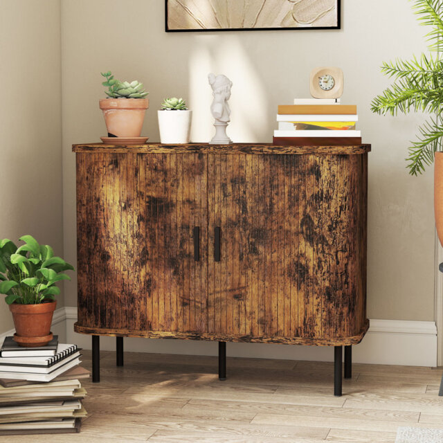 HOMCOM Mid-Century Modern Sideboard Storage Cabinet