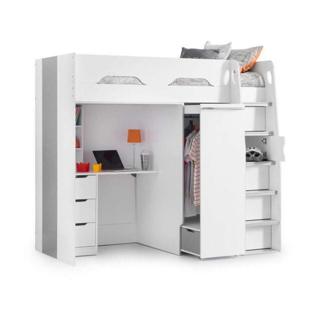 Lilianna High Sleepers with Storage Included with Desk Included